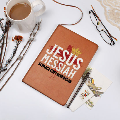 Jesus Messiah Leather Journal – Faith-Based Christian Notebook - FREE Shipping
