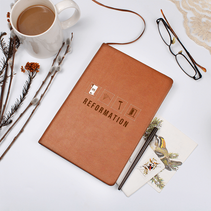 Reformation Leather Journal – 95 Theses Vintage Design | Faith-Inspired Notebook - FREE Shipping