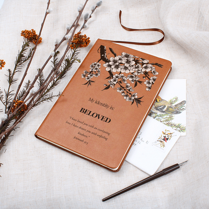 Beloved Christian Journal – Jeremiah 31:3 Scripture Notebook – Faith Journal - FREE Shipping
