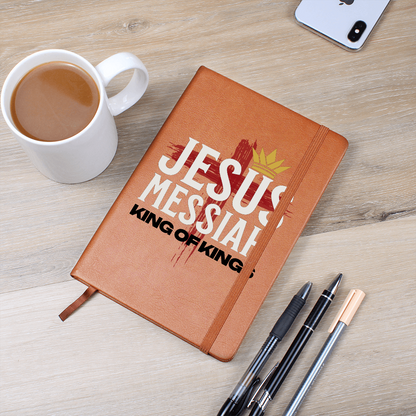Jesus Messiah Leather Journal – Faith-Based Christian Notebook - FREE Shipping