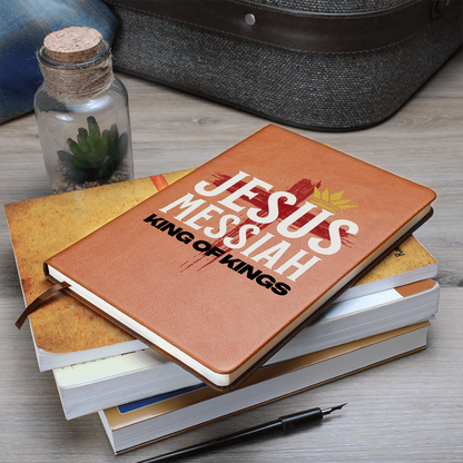 Jesus Messiah Leather Journal – Faith-Based Christian Notebook - FREE Shipping