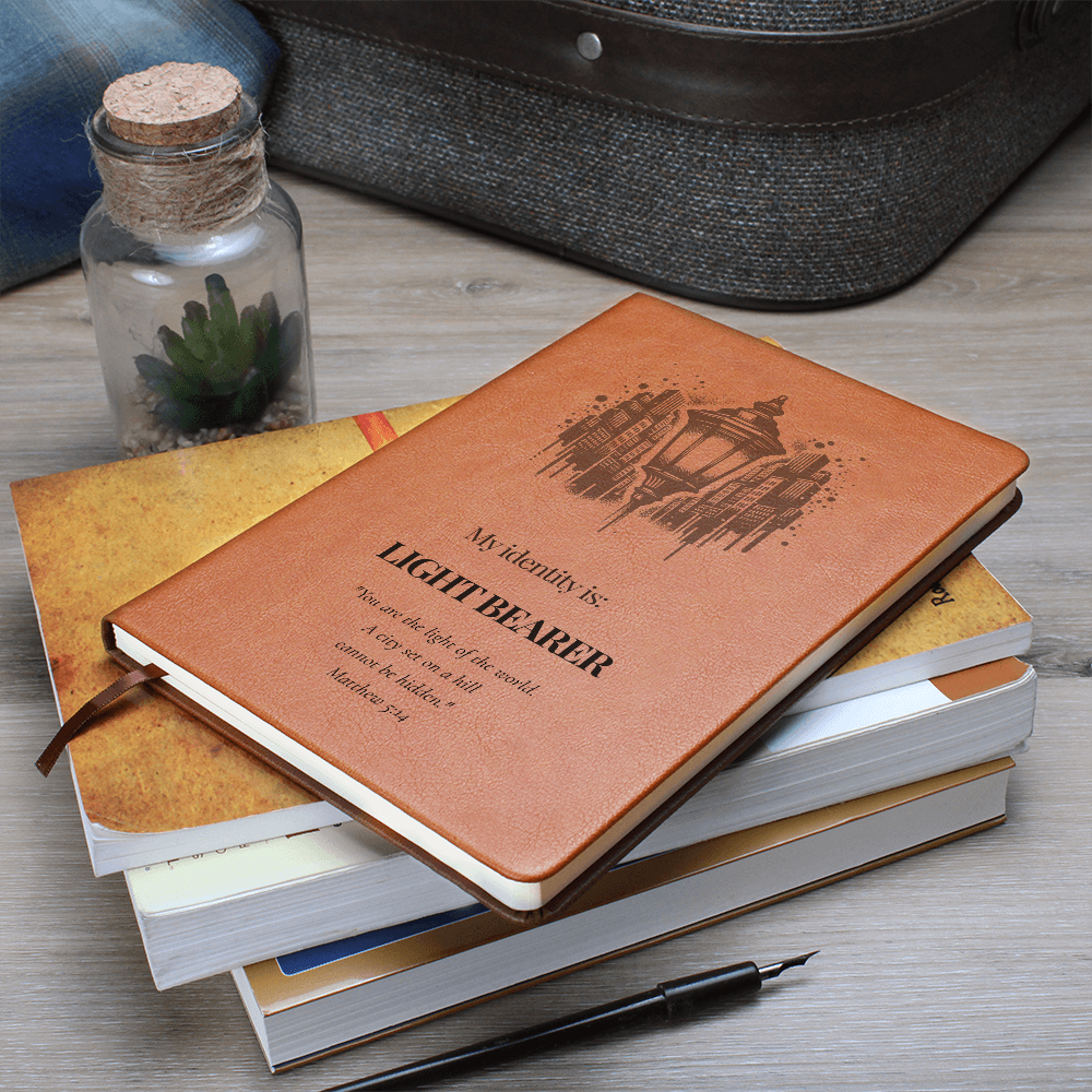 Light Bearer Leather Journal – Identity Series | Radiate Purpose & Faith - FREE Shipping