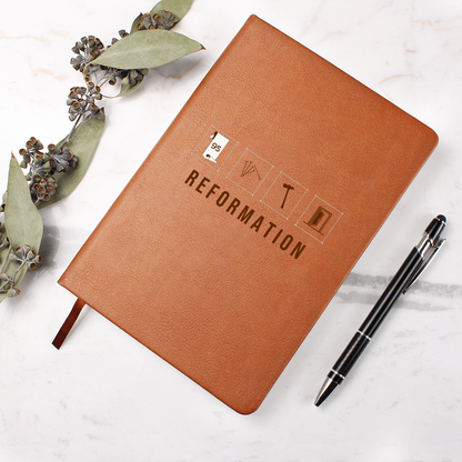 Reformation Leather Journal – 95 Theses Vintage Design | Faith-Inspired Notebook - FREE Shipping