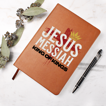 Jesus Messiah Leather Journal – Faith-Based Christian Notebook - FREE Shipping