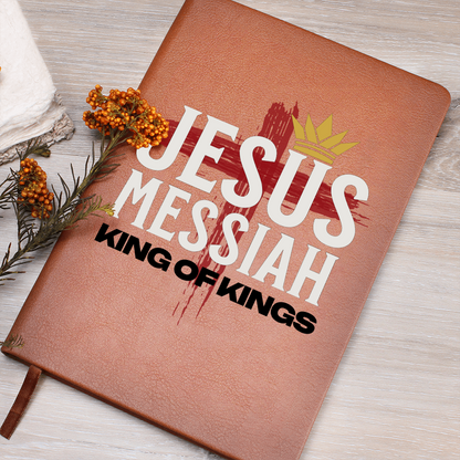 Jesus Messiah Leather Journal – Faith-Based Christian Notebook - FREE Shipping