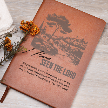 "I've Seen the Lord" – Premium Leather Journal for Faith & Reflection - FREE Shipping