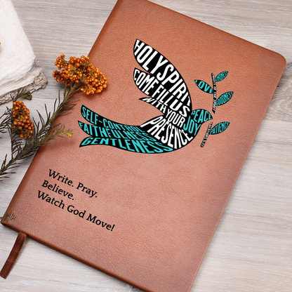 Leather Prayer Journal for Faith & Reflection - FREE Shipping