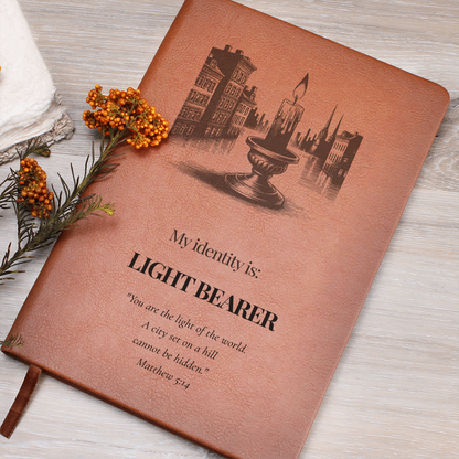 Light Bearer Leather Journal – Identity Series | Radiate Purpose & Faith - FREE Shipping