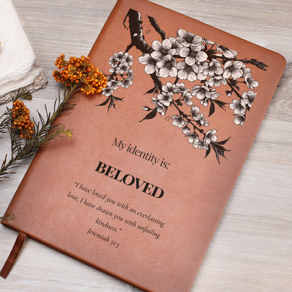 Beloved Christian Journal – Jeremiah 31:3 Scripture Notebook – Faith Journal - FREE Shipping