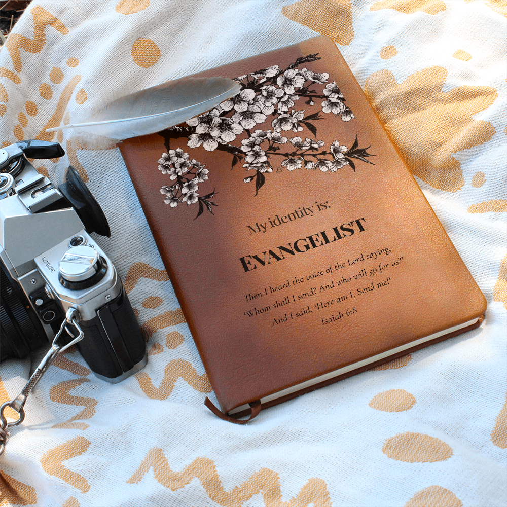 Evangelist Christian Journal – Isaiah 6:8 Scripture Notebook – My Identity Series - FREE Shipping