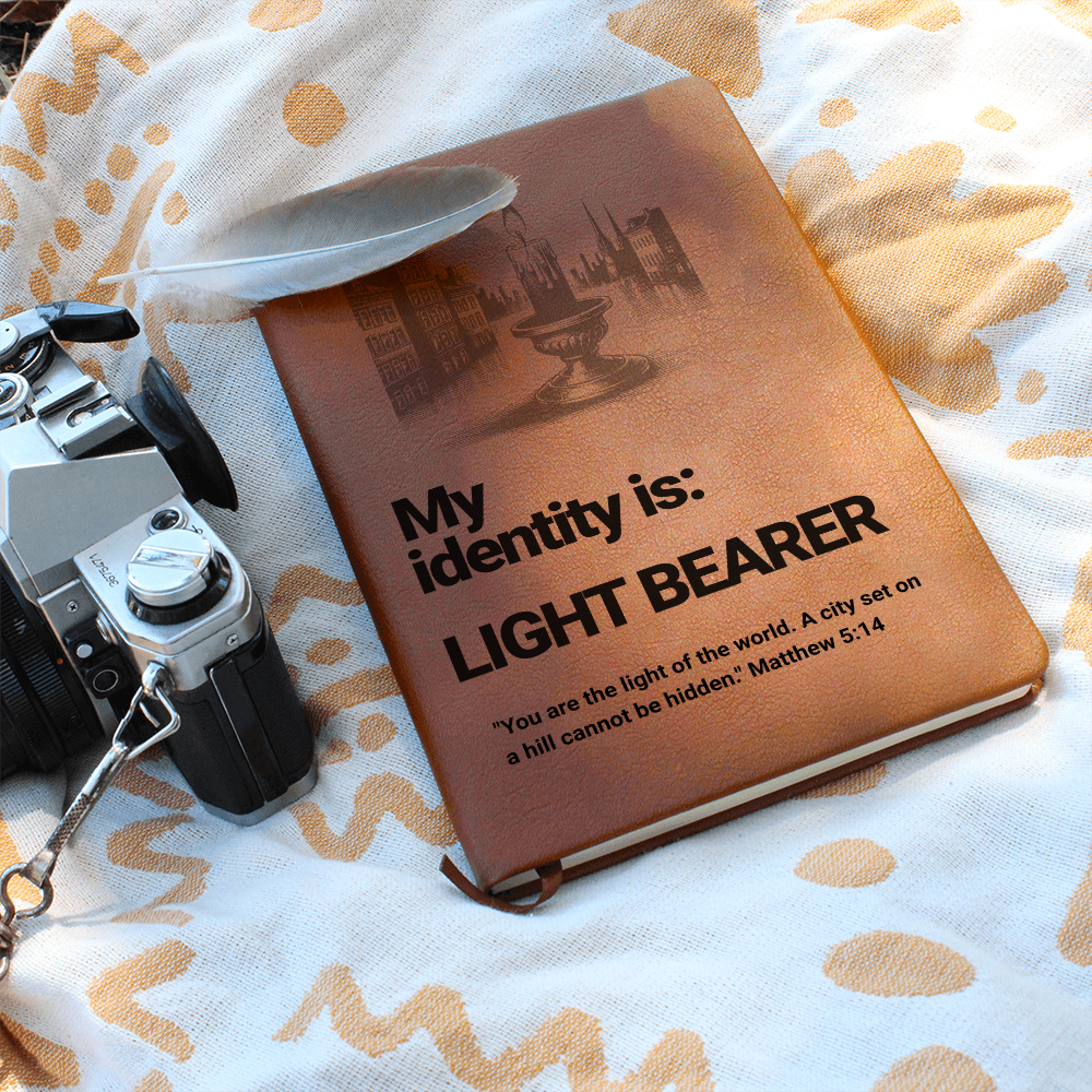 Light Bearer Leather Journal – Identity Series | Radiate Purpose & Faith - FREE Shipping