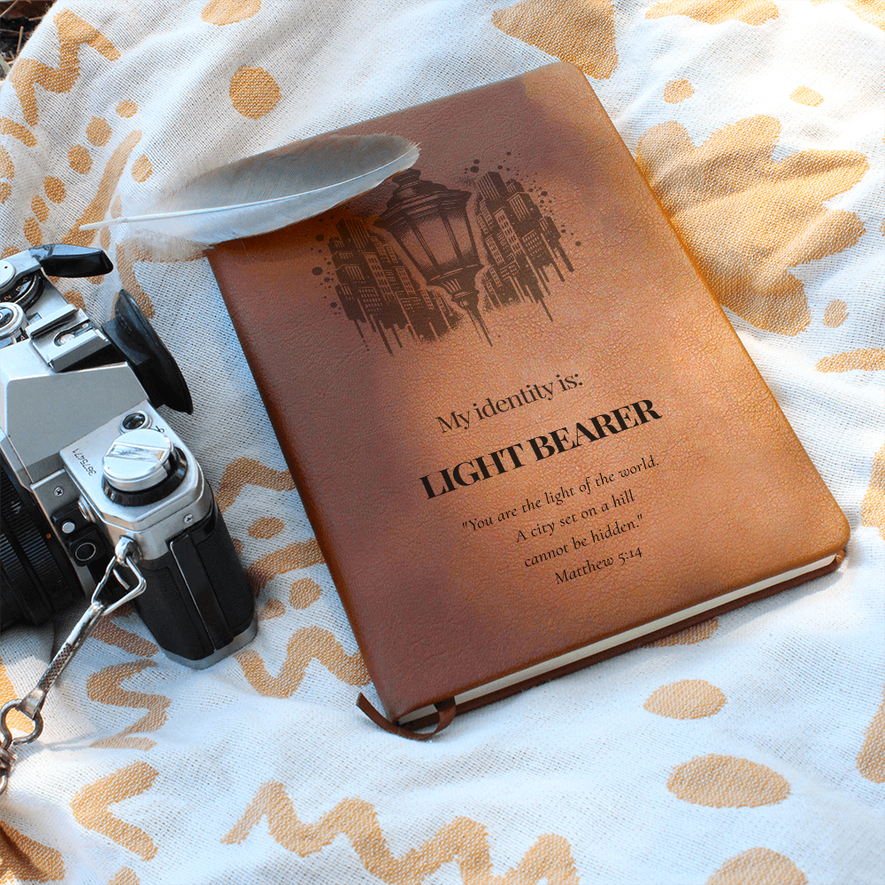 Light Bearer Leather Journal – Identity Series | Radiate Purpose & Faith - FREE Shipping