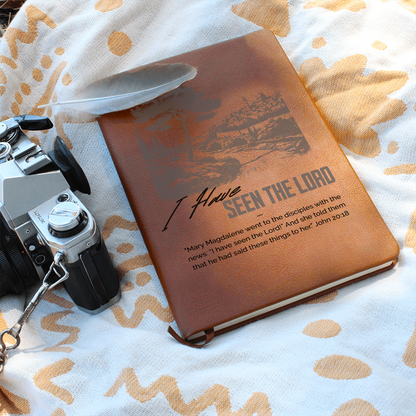 "I've Seen the Lord" – Premium Leather Journal for Faith & Reflection - FREE Shipping