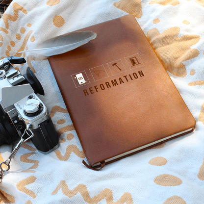 Reformation Leather Journal – 95 Theses Vintage Design | Faith-Inspired Notebook - FREE Shipping