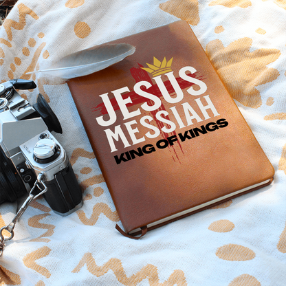 Jesus Messiah Leather Journal – Faith-Based Christian Notebook - FREE Shipping