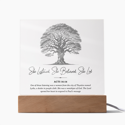 Lydia's Conversion Acrylic Plaque – First Christian in Europe Art - FREE Shipping