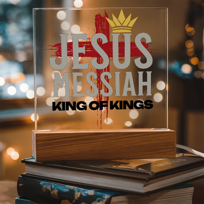 Jesus Messiah Acrylic Plaque – Christian Home Décor - King of Kings - FREE Shipping