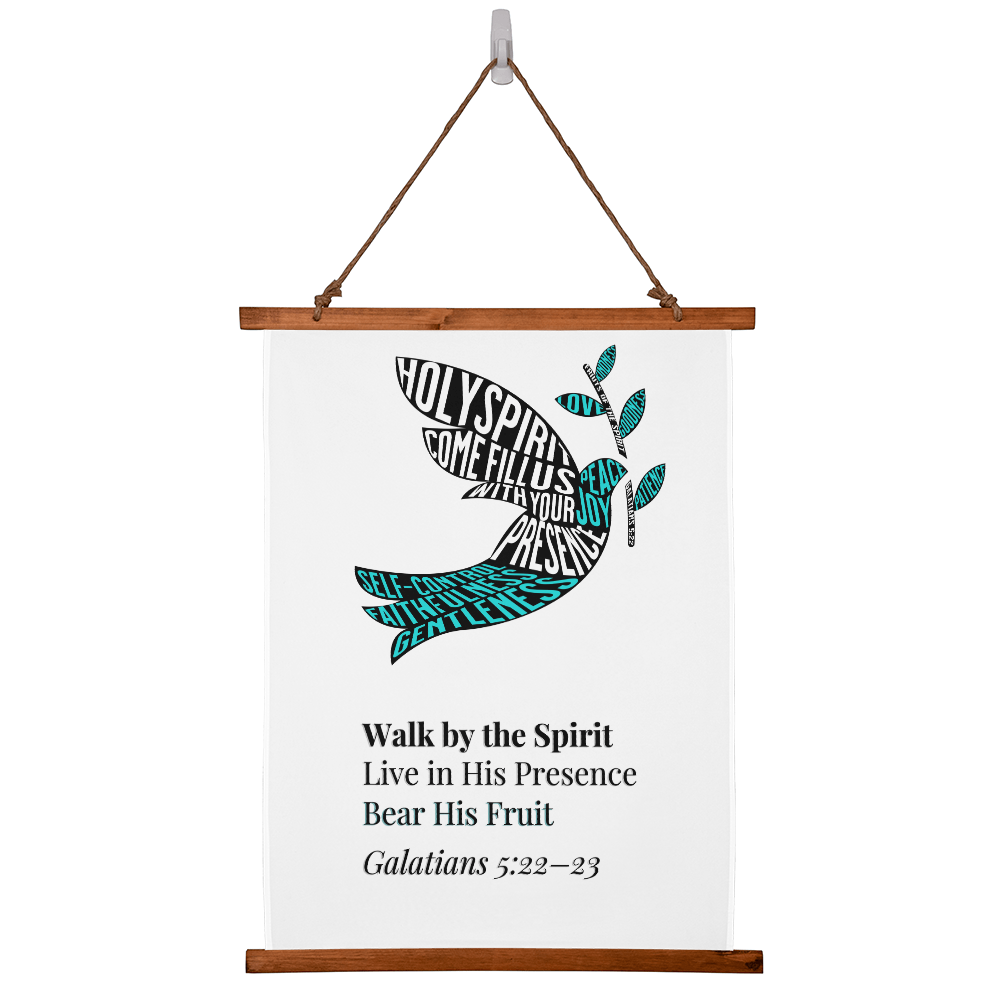 Fruits of the Spirit Wall Art – Christian Poster with Holy Spirit Dove - FREE Shipping
