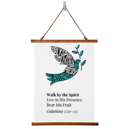 Fruits of the Spirit Wall Art – Christian Poster with Holy Spirit Dove - FREE Shipping