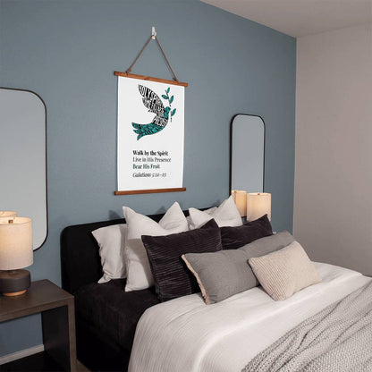 Fruits of the Spirit Wall Art – Christian Poster with Holy Spirit Dove - FREE Shipping
