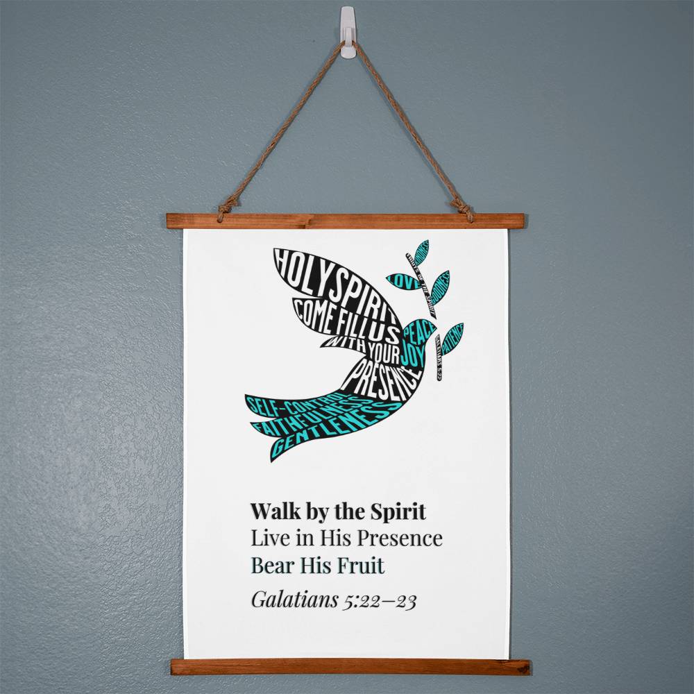 Fruits of the Spirit Wall Art – Christian Poster with Holy Spirit Dove - FREE Shipping