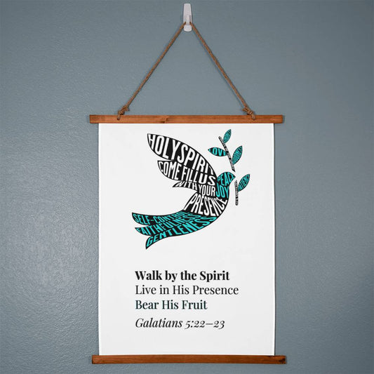 Fruits of the Spirit Wall Art – Christian Poster with Holy Spirit Dove - FREE Shipping
