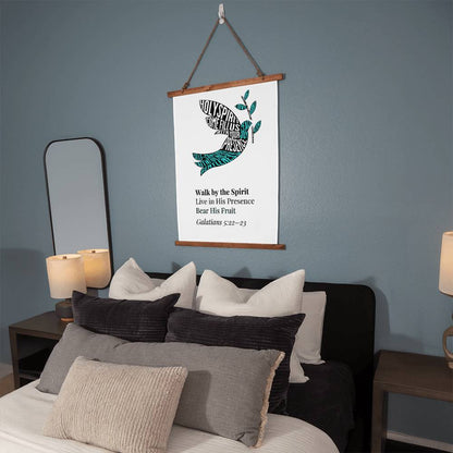 Fruits of the Spirit Wall Art – Christian Poster with Holy Spirit Dove - FREE Shipping