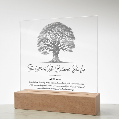 Lydia's Conversion Acrylic Plaque – First Christian in Europe Art - FREE Shipping