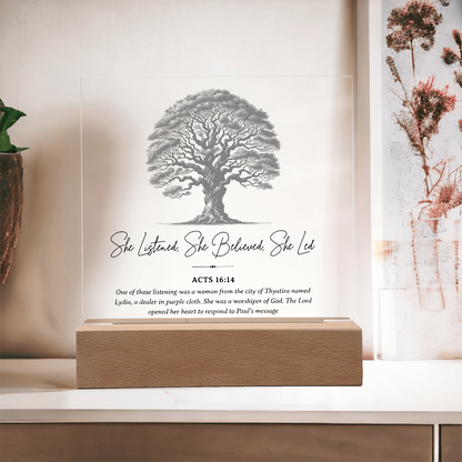 Lydia's Conversion Acrylic Plaque – First Christian in Europe Art - FREE Shipping
