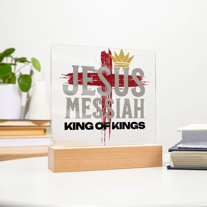 Jesus Messiah Acrylic Plaque – Christian Home Décor - King of Kings - FREE Shipping
