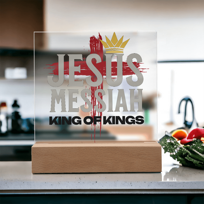Jesus Messiah Acrylic Plaque – Christian Home Décor - King of Kings - FREE Shipping