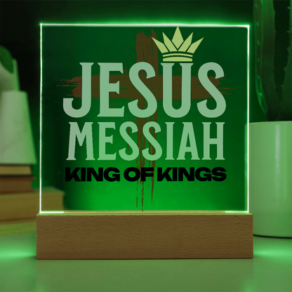 Jesus Messiah Acrylic Plaque – Christian Home Décor - King of Kings - FREE Shipping