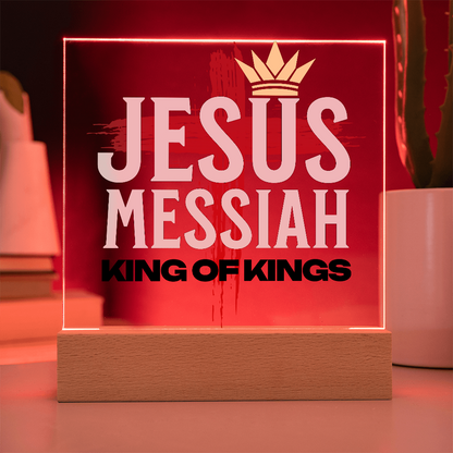 Jesus Messiah Acrylic Plaque – Christian Home Décor - King of Kings - FREE Shipping