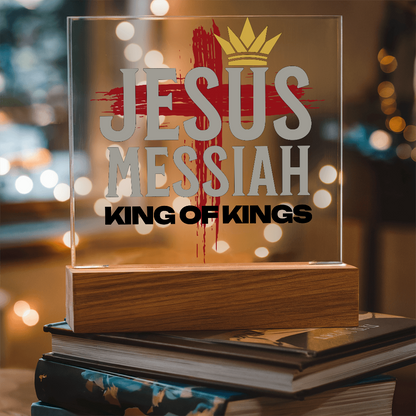 Jesus Messiah Acrylic Plaque – Christian Home Décor - King of Kings - FREE Shipping