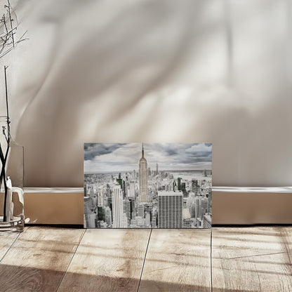 Original NYC Skyline Canvas Wall Art – Empire State Building Photography Print - FREE Shipping