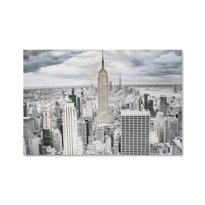 Original NYC Skyline Canvas Wall Art – Empire State Building Photography Print - FREE Shipping