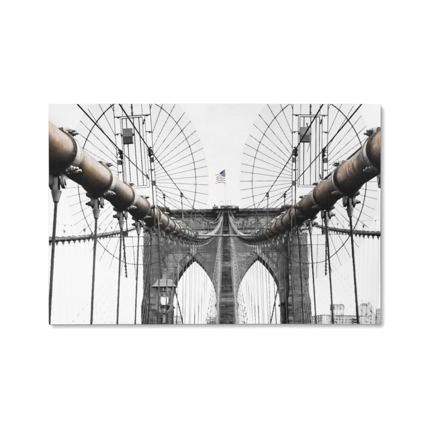 Brooklyn Bridge Canvas Wall Art – Urban Strength & Faith | Original NYC Photography - FREE Shipping