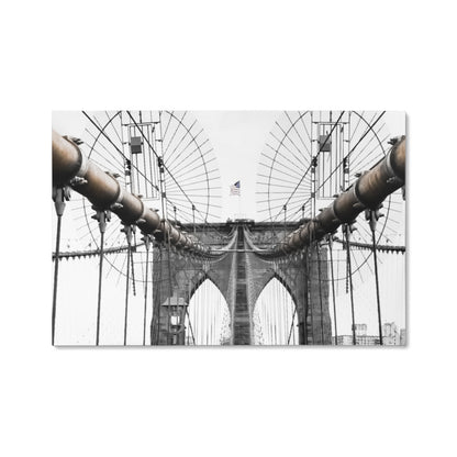 Brooklyn Bridge Canvas Wall Art – Urban Strength & Faith | Original NYC Photography - FREE Shipping