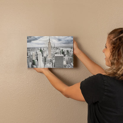 Original NYC Skyline Canvas Wall Art – Empire State Building Photography Print - FREE Shipping
