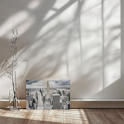Original NYC Skyline Canvas Wall Art – Empire State Building Photography Print - FREE Shipping